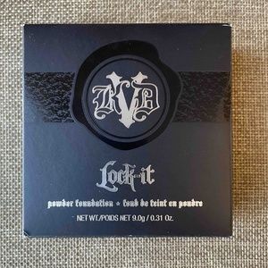 KAT VON D KVD Lock-It Powder Foundation 170 Tan Full Size / .31 oz / 9 g NIB